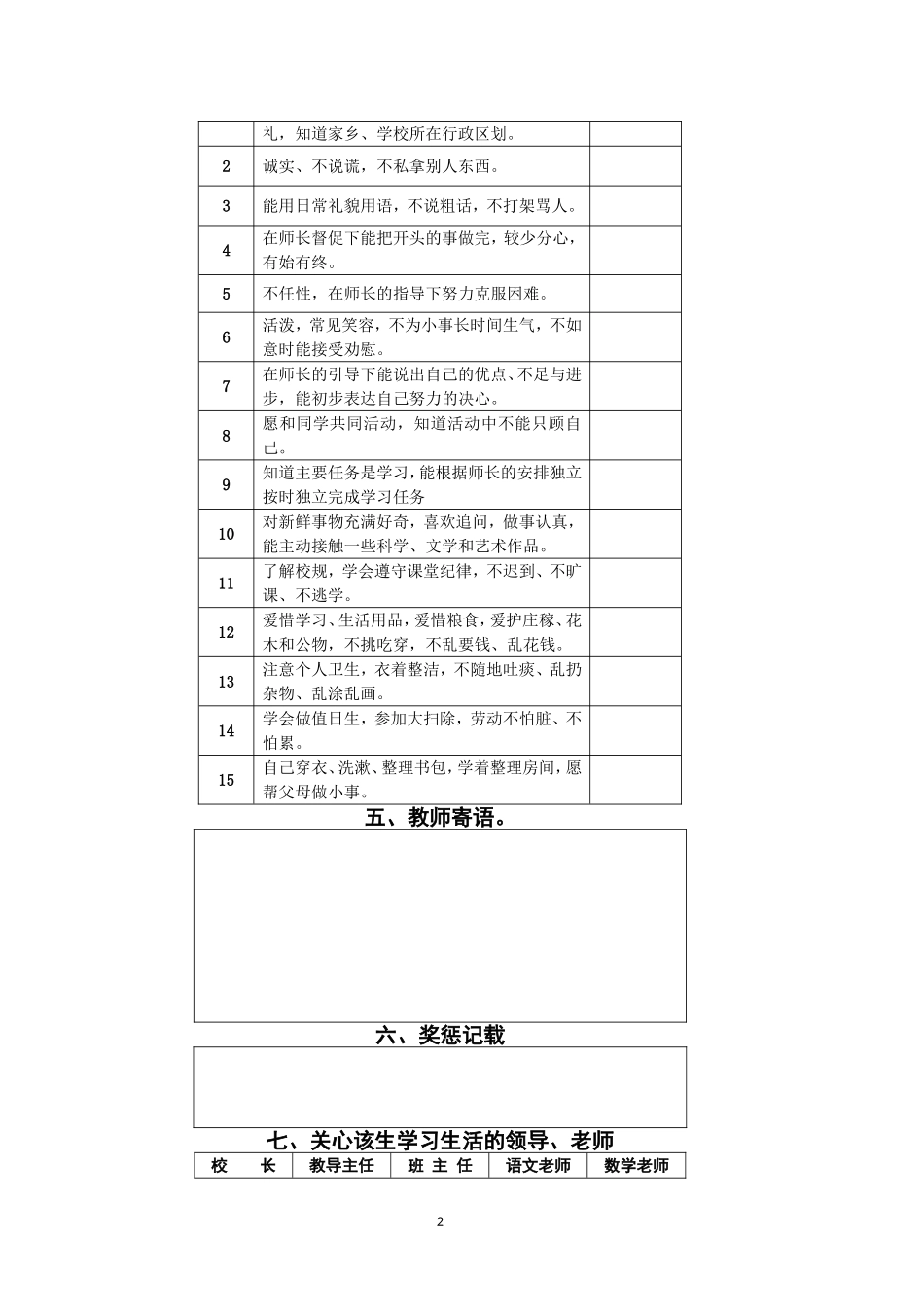 学生个人成长档案 (4)_第2页