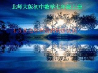 【精品课件】45多边形和圆的初步认识