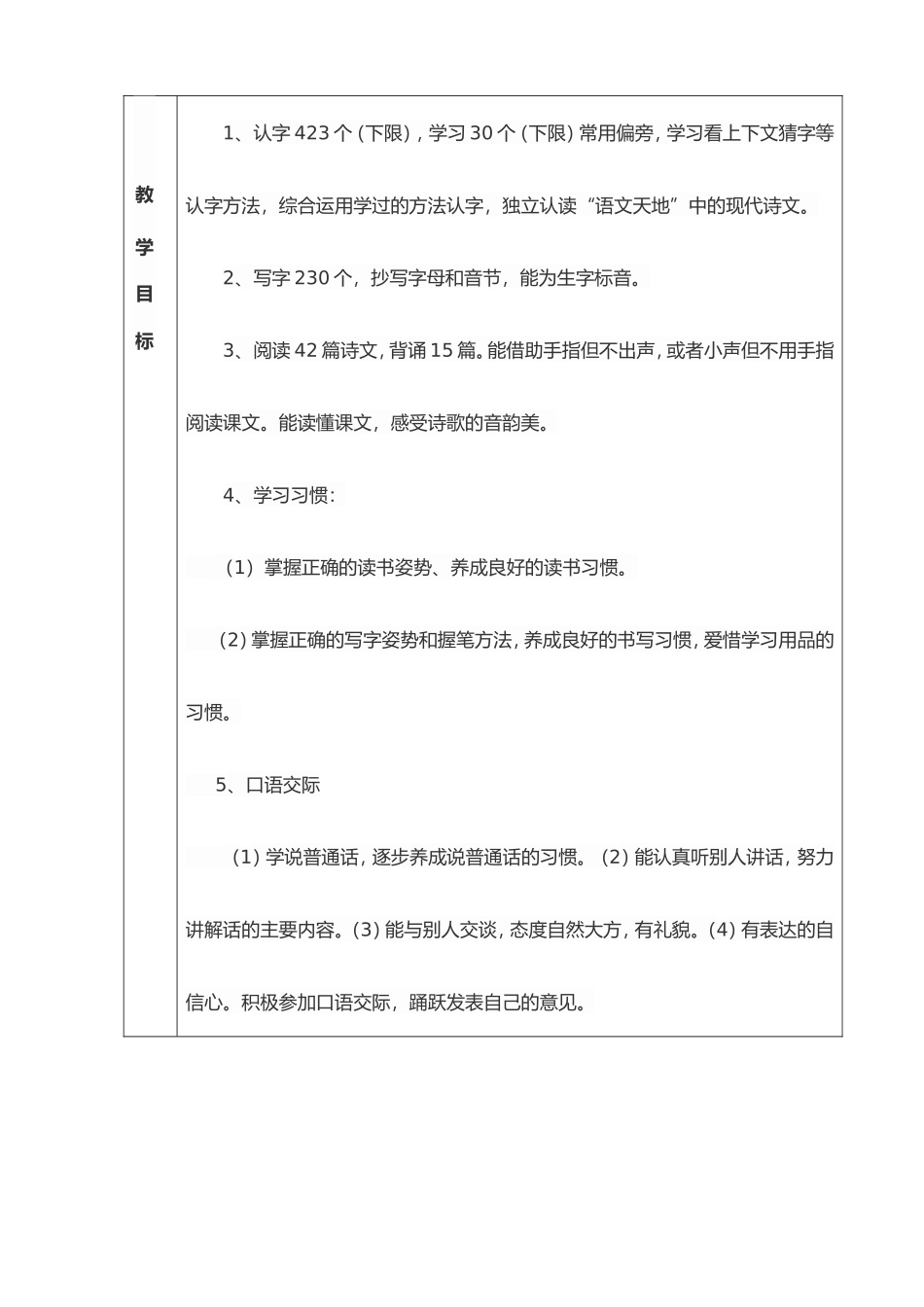 教学进度表一年级上_第3页