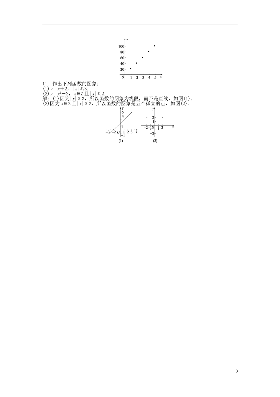 【优化方案】2013年高中数学-第一章1.2.2第1课时知能演练轻松闯关-新人教A版必修1_第3页