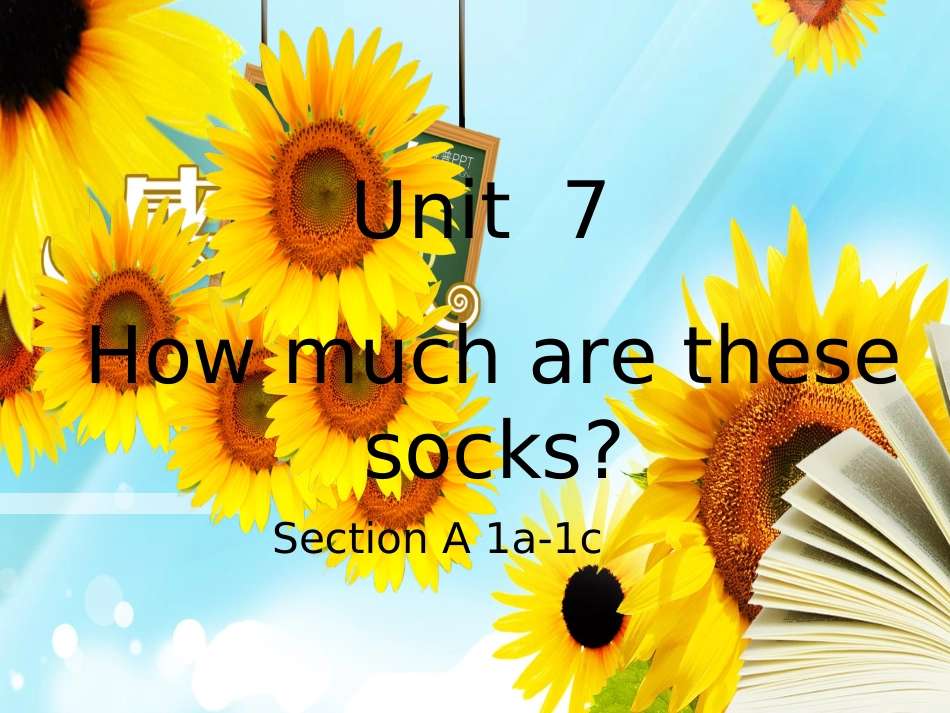 初中一年级英语上册正式篇Unit-7-How-much-are-these-socks第一课时课件_第1页