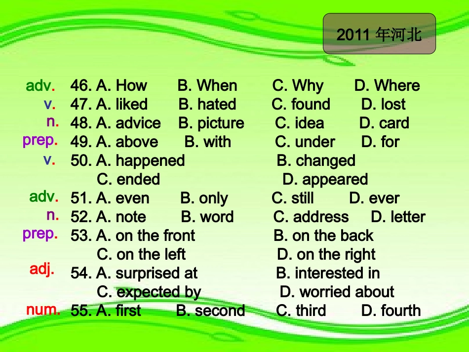 中考专题复习-完形填空_第2页