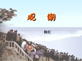 《观潮》ppt课件