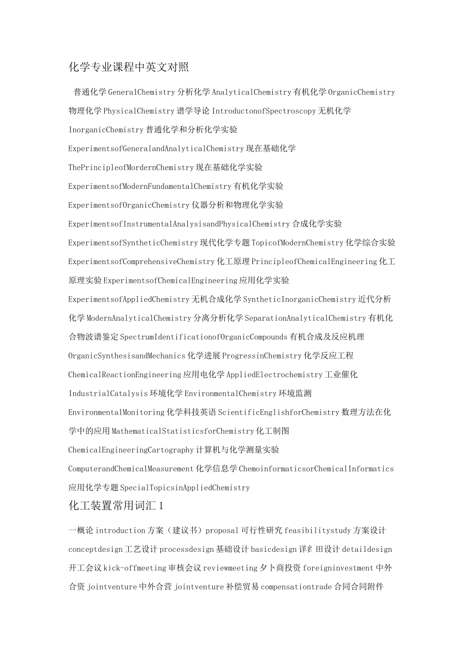 化工专业英语_第1页