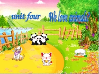 人教PEP版英语三上《unit4_we_love_animals》PPT课件
