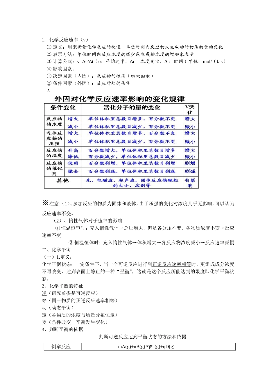 高中化学-化学反应原理知识点总结素材-新人教版选修4_第2页