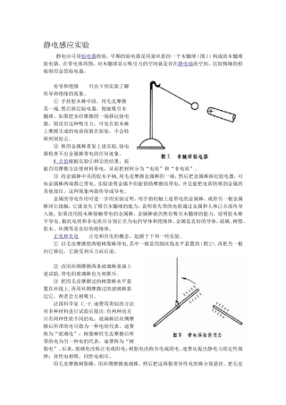 静电感应实验说明