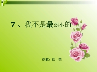 我不是最弱小的