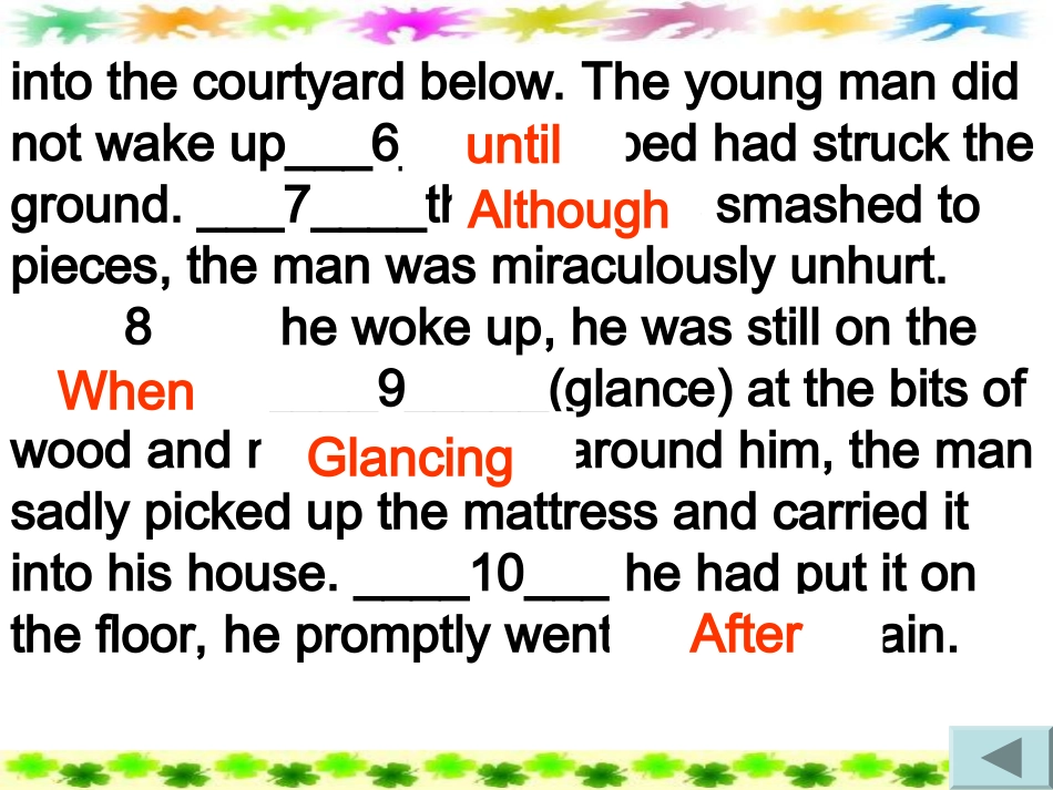 非谓语动词和状语从句_第3页