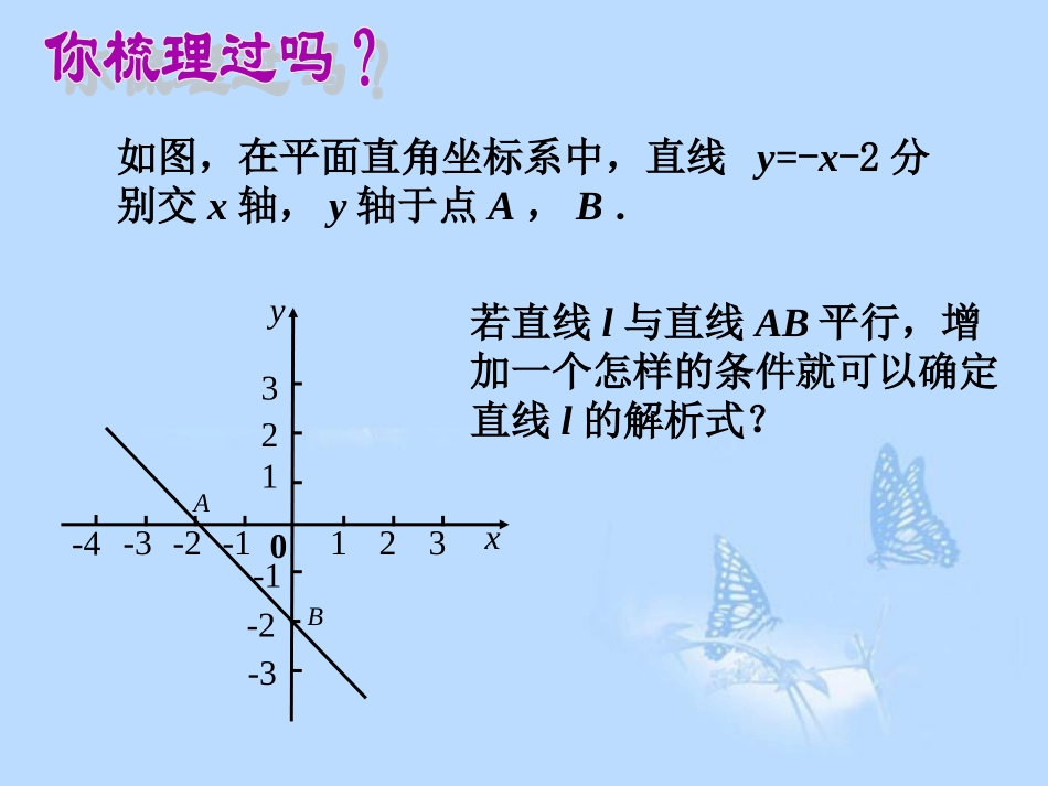 浙江省绍兴县杨汛桥镇中学九年级数学上册-平面直角坐标系中的平行直线复习课件-浙教版_第2页