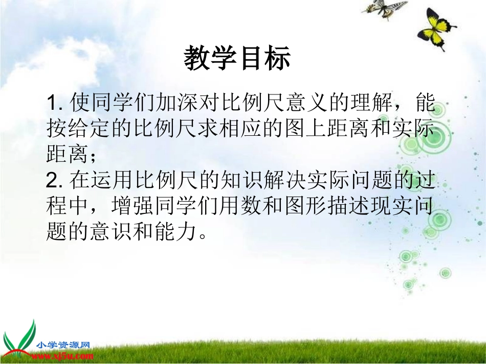 北师大版数学六年级下册《比例尺》课件_第2页