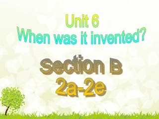 典案三-Unit-6-Section-B-(2a-2e)