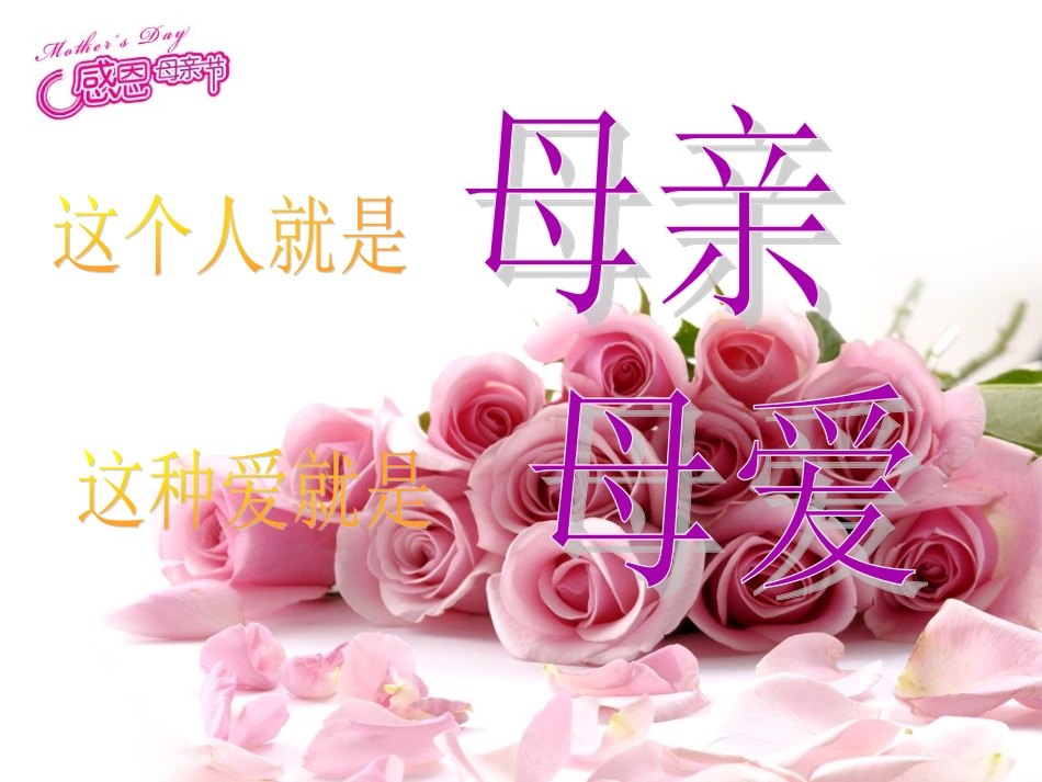 母亲节主题班会精品课件_第3页