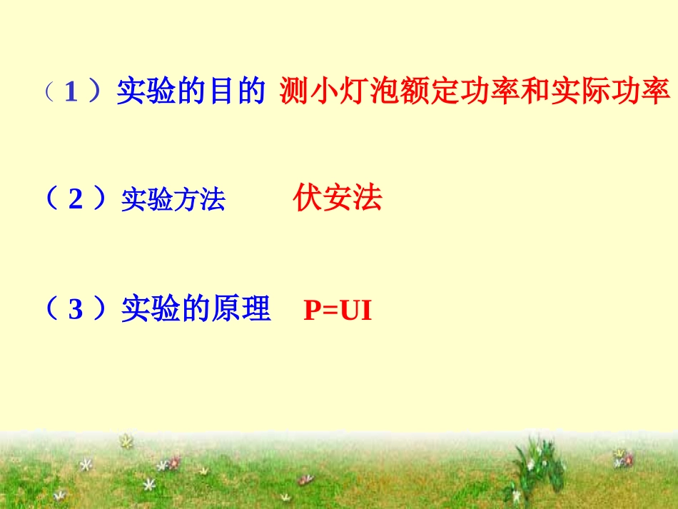 九年级物理（上第）测量电功率课件（联片教研）_第2页