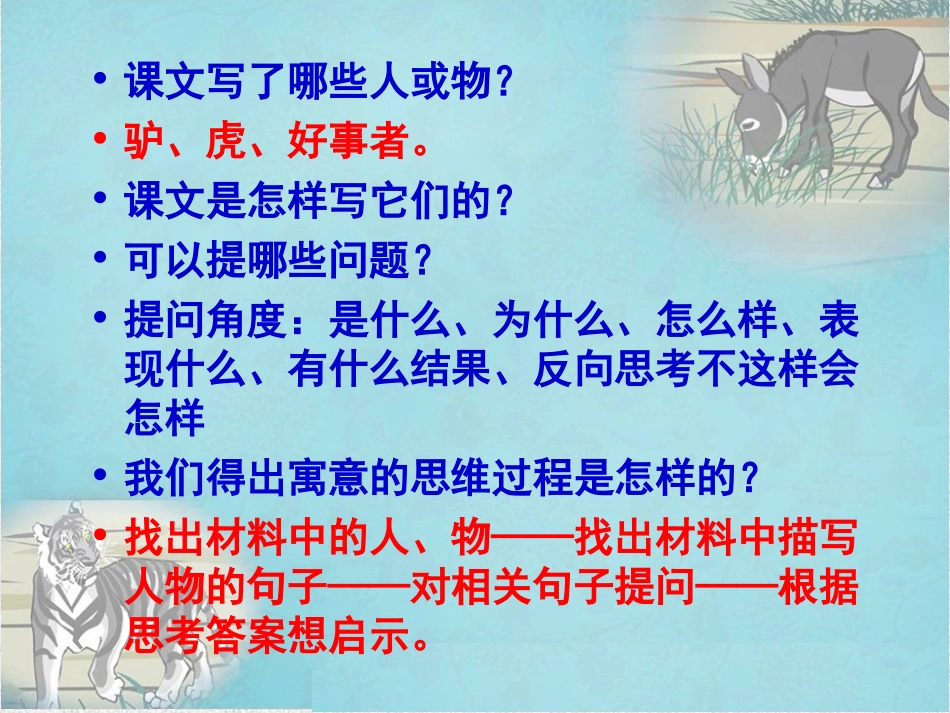 多维分析《黔之驴》寓意_第2页