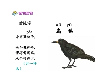 人教版《乌鸦喝水》课件[1]
