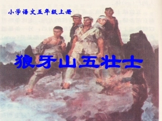 22课《狼牙山五壮士》课件PPT