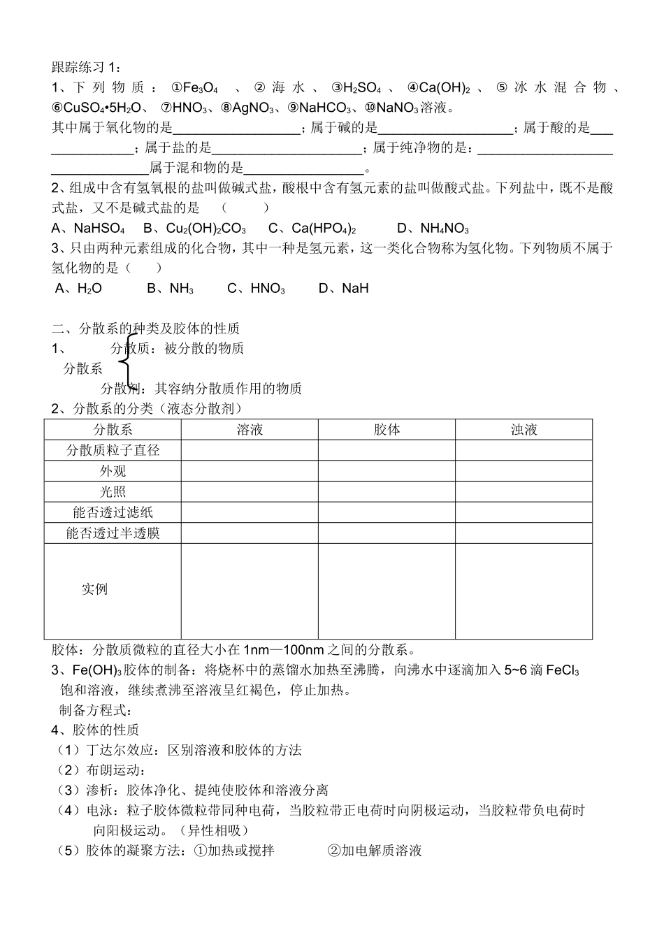 物质的分类专题复习_第2页