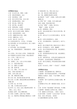 中国文学常识大全