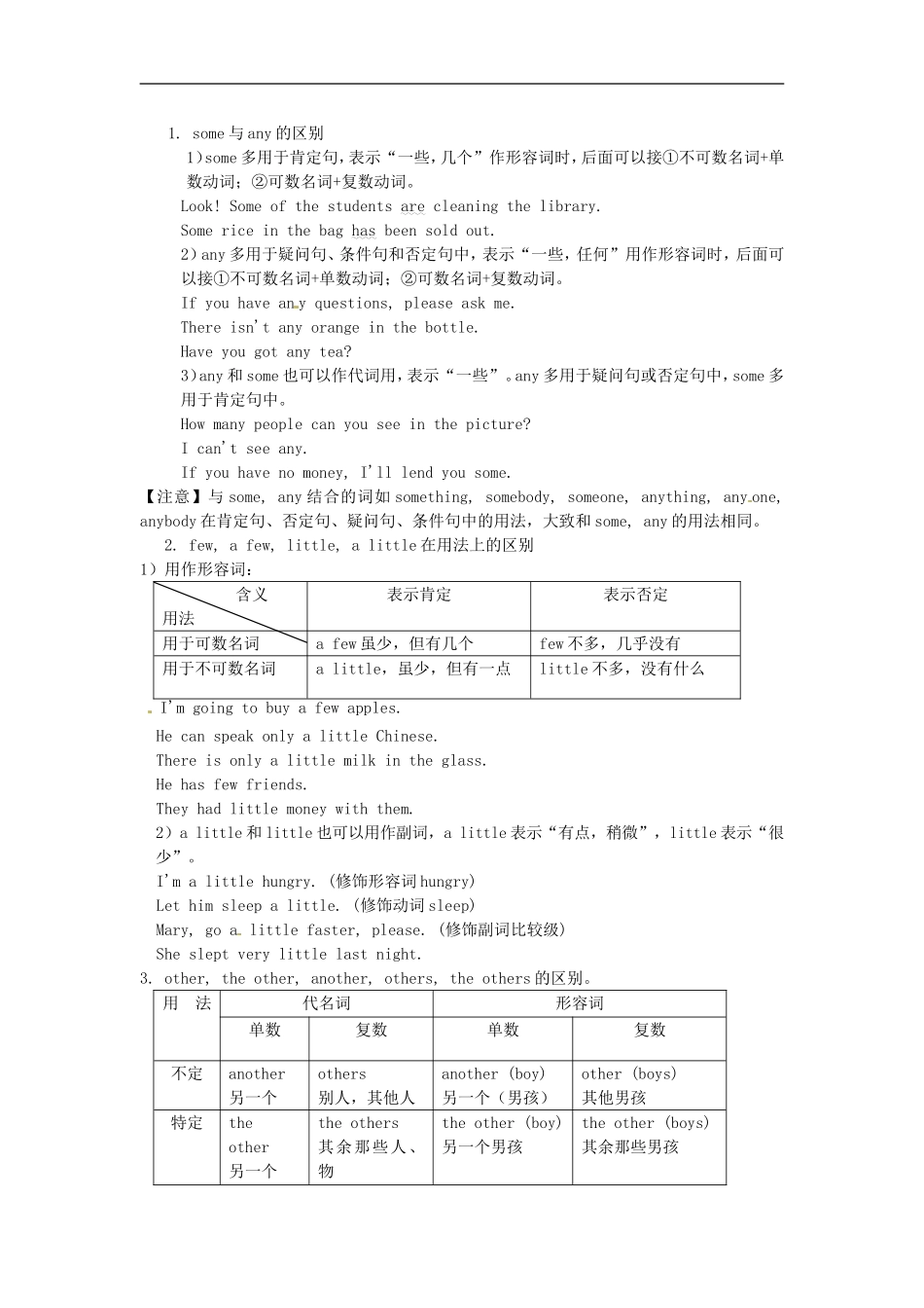 高一英语初高中衔接专题五-代词考点集汇-讲解和训练_第3页