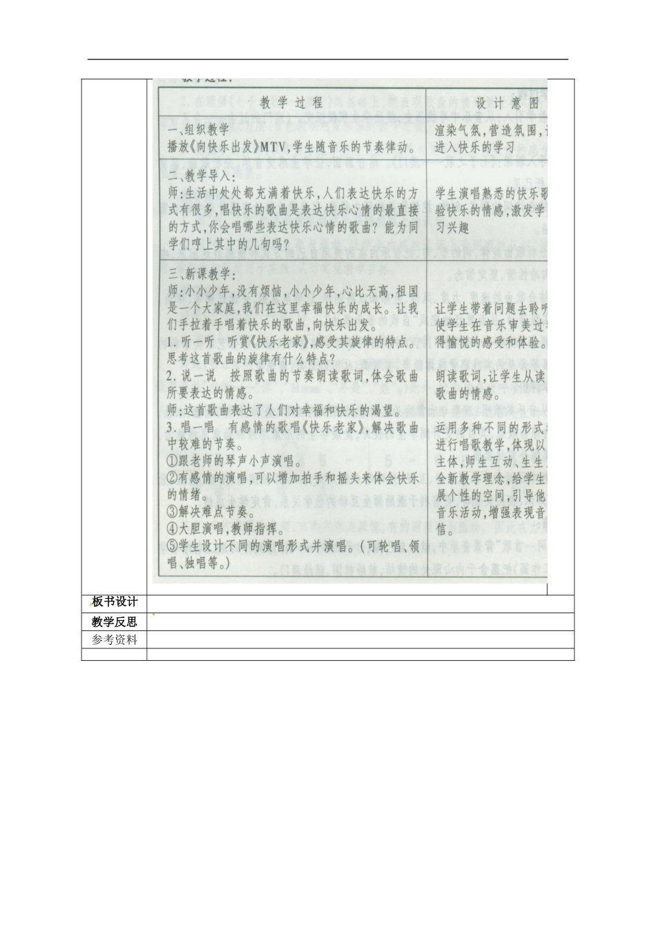 广西永福县实验中学七年级音乐上册《快乐老家》教案_第2页