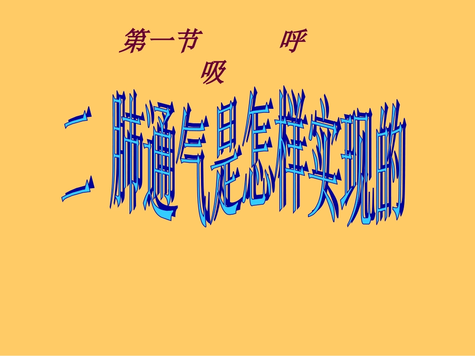 肺通气是怎样实现的_第1页