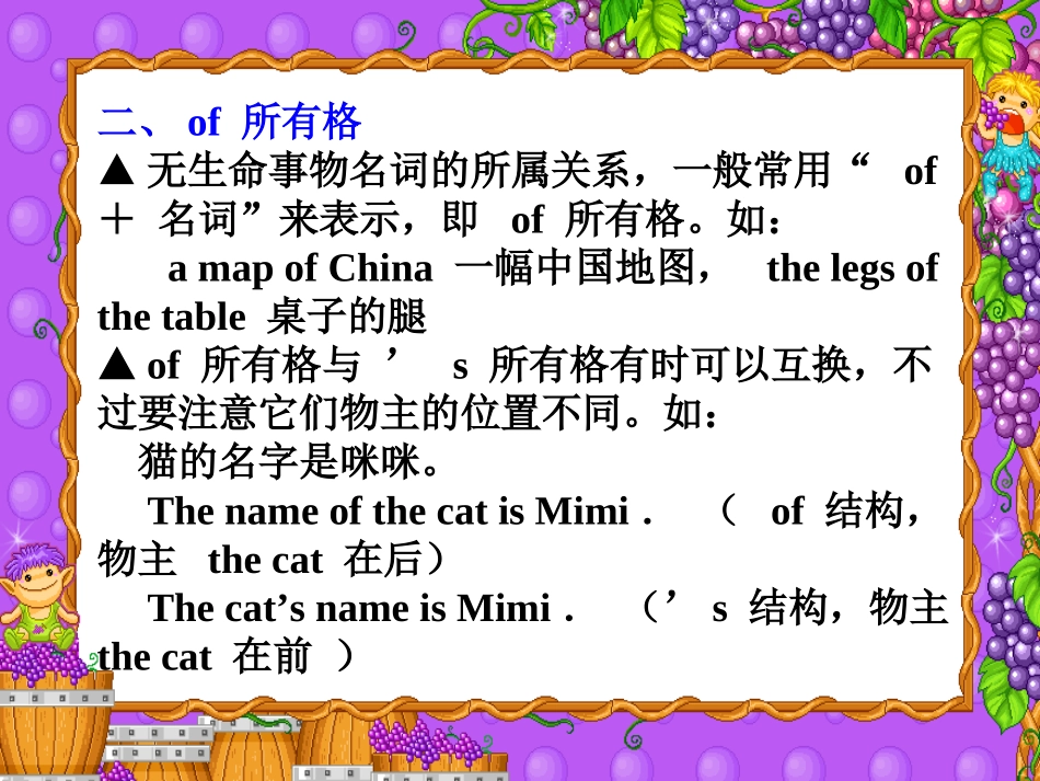 新目标七年级英语上册名词所有格课件_第3页
