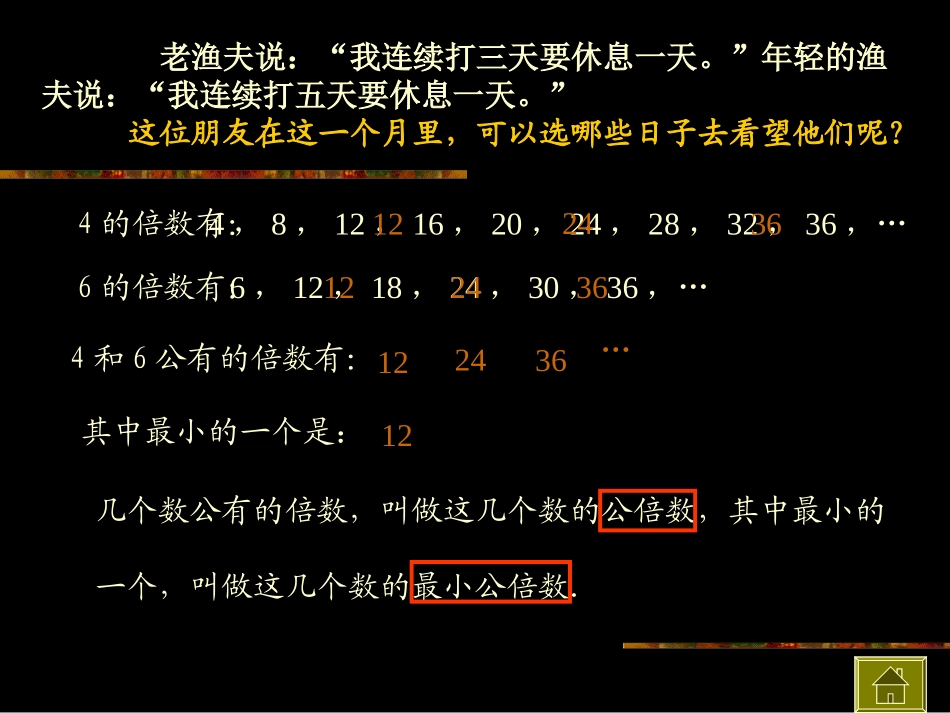 最小公倍数PPT模板_第2页