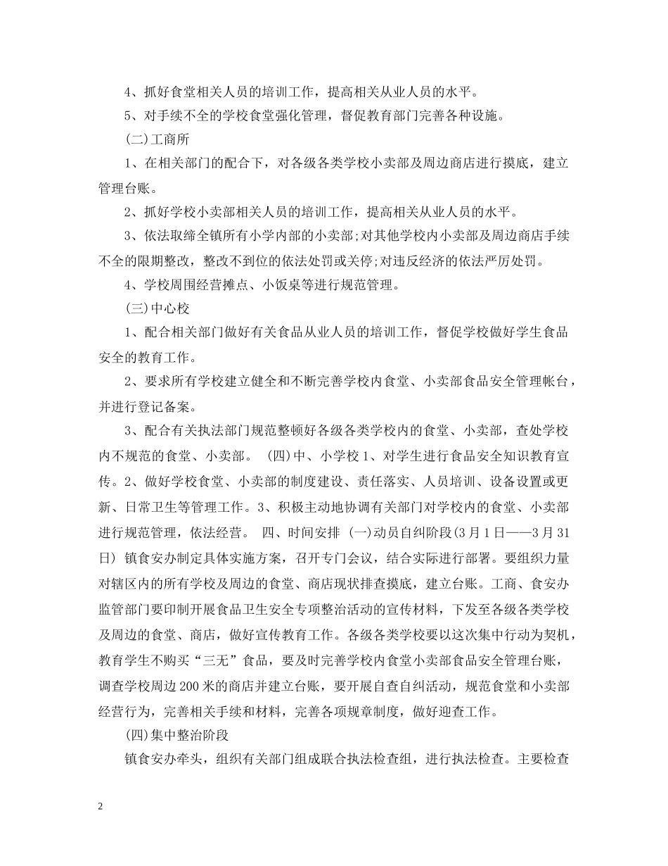 学校食品安全自查报告范文 _第2页