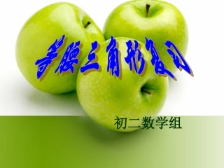 等腰三角形复习课