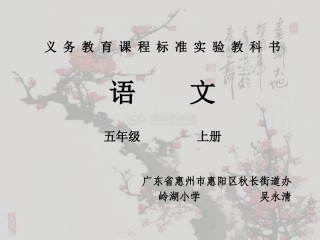 《梅花魂》微格研练