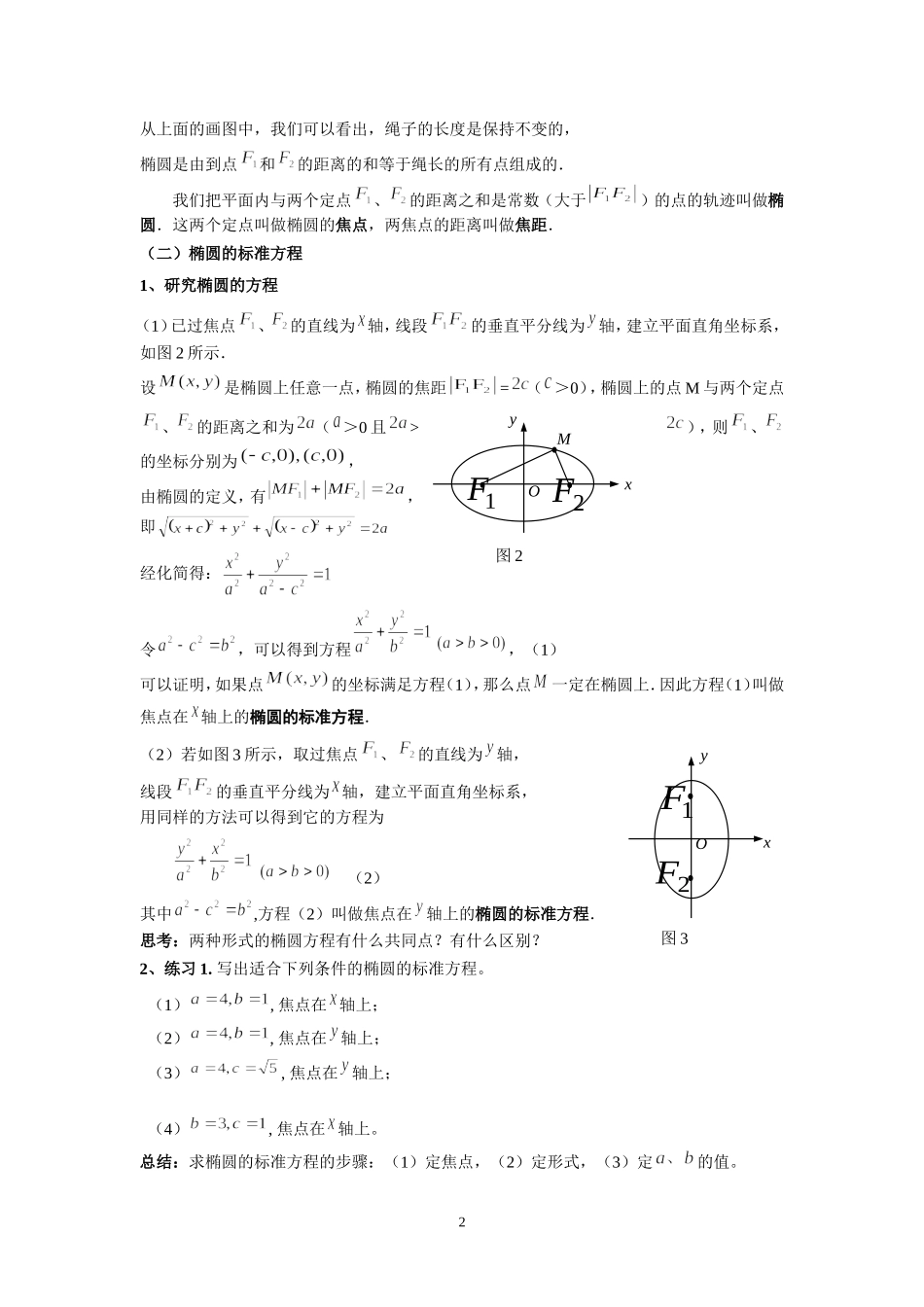 椭圆的标准方程_第2页