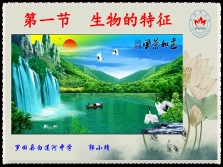 罗田县白莲河中学郭小靖－七年级上册生物：《生物的特征》