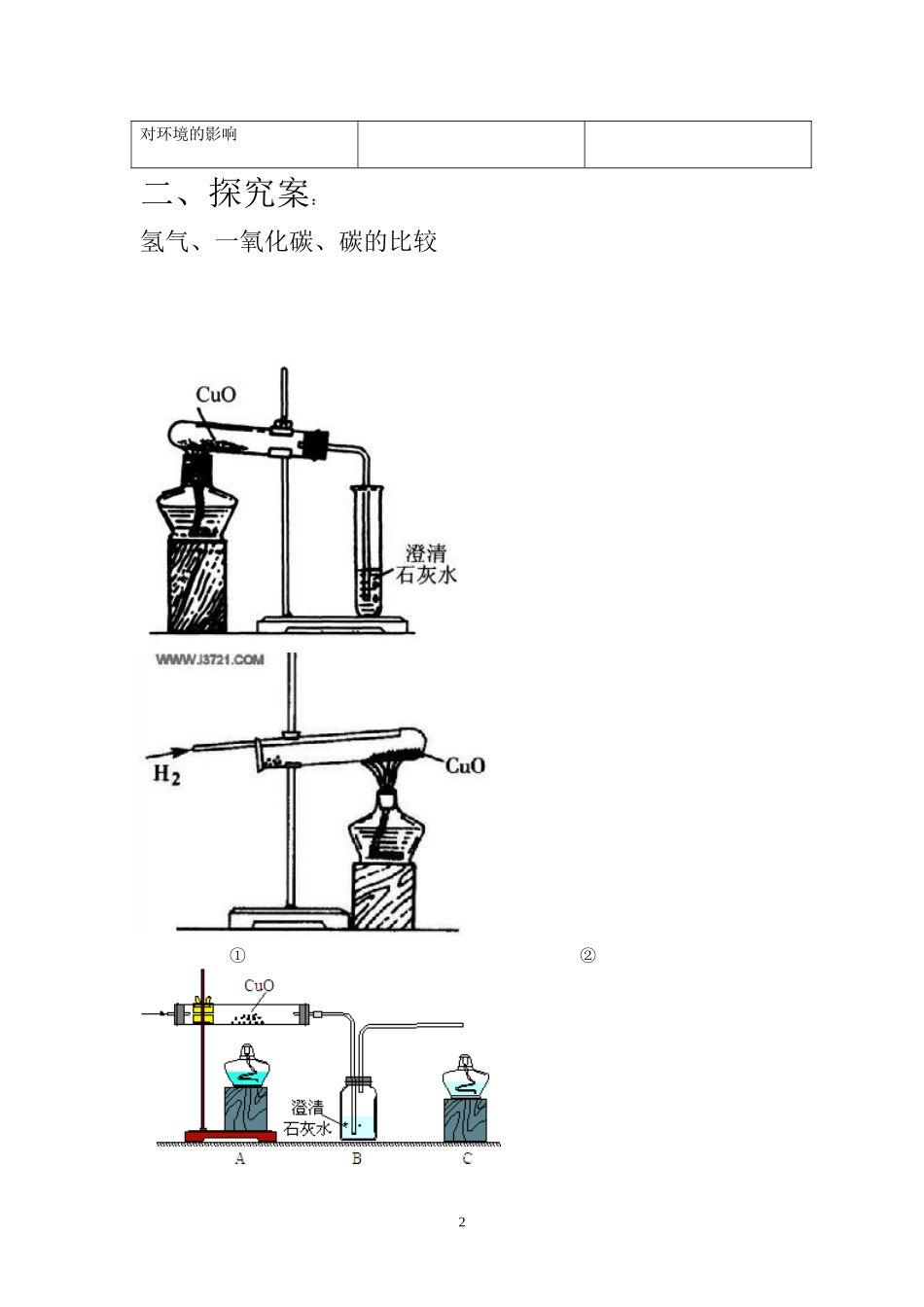 碳和碳的氧化物导学案_第2页