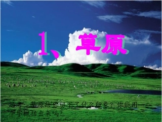 草原PPT课件