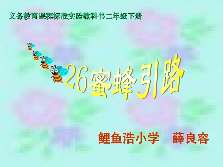 二语下26蜜蜂引路_第1页
