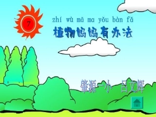 《植物妈妈有办法》课件