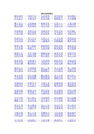 最长的成语接龙