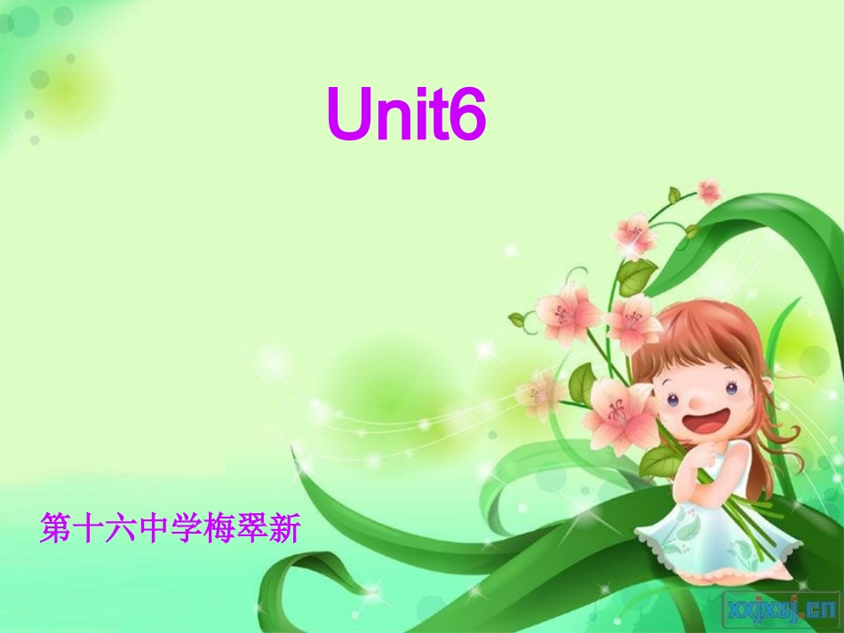 八年级上Unit6SectionA_第1页
