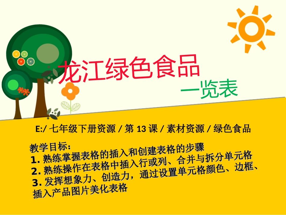 龙江绿色食品一览表_第1页