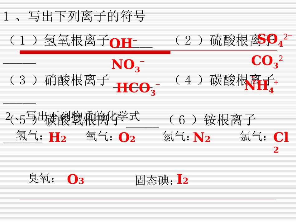 表示物质的符号课时wang_第1页