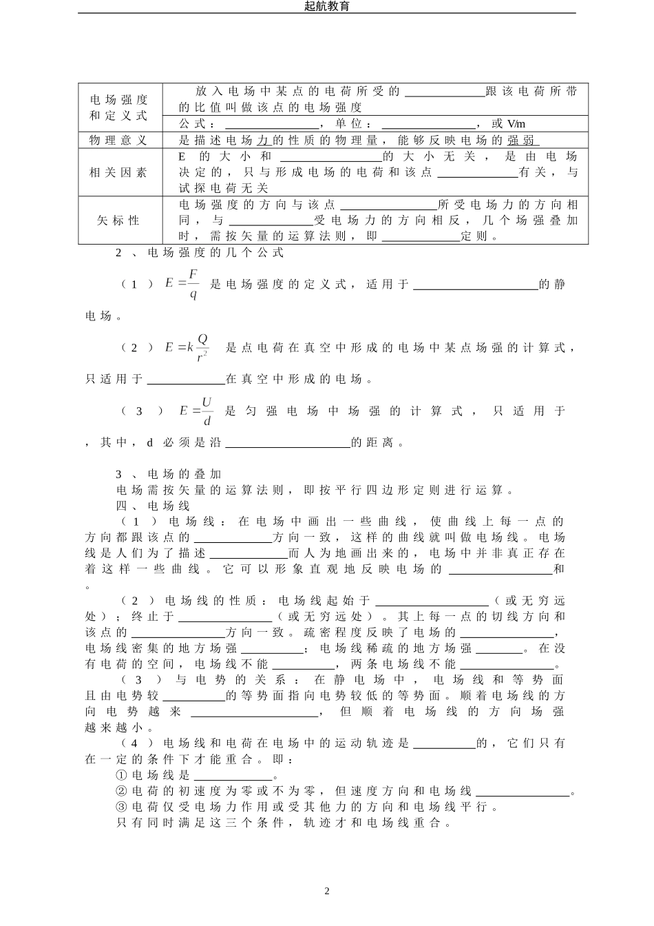 物理选修3-1全书全套(学案)_第2页