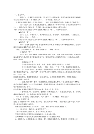 槐乡五月教案新