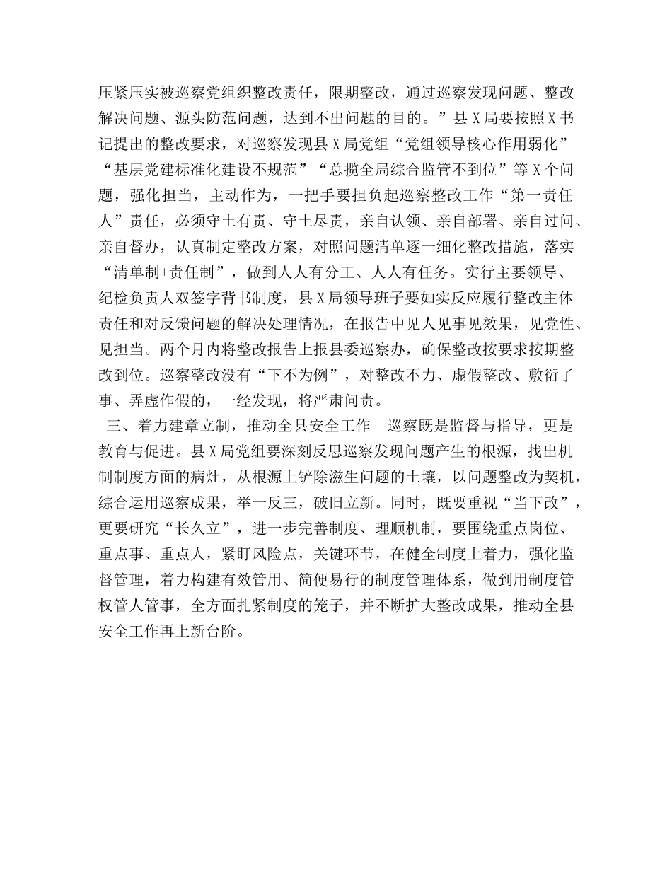 委托书-县委副书记在巡察意见反馈会上的讲话 _第2页