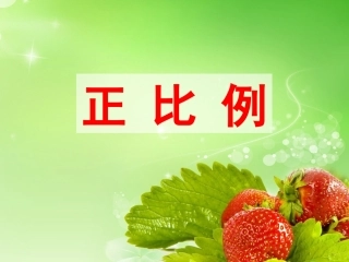 《成正比例的量》教学课件2