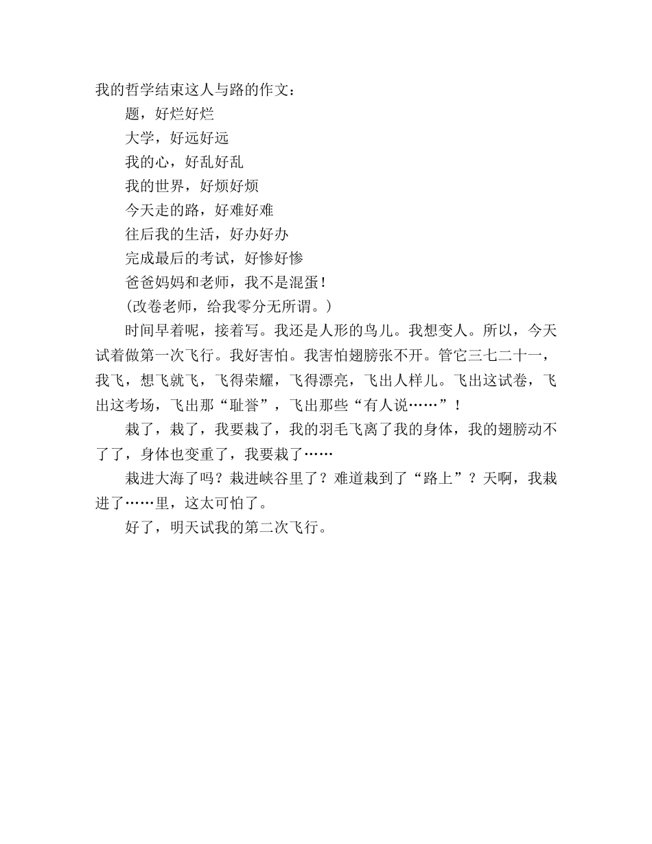 江苏2024年高考优秀作文选登我是人形的鸟 _第2页
