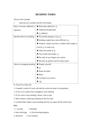 READINGTASKS