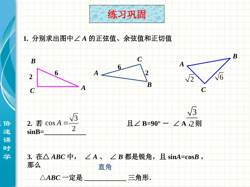 锐角三角函数复习巩固_第3页