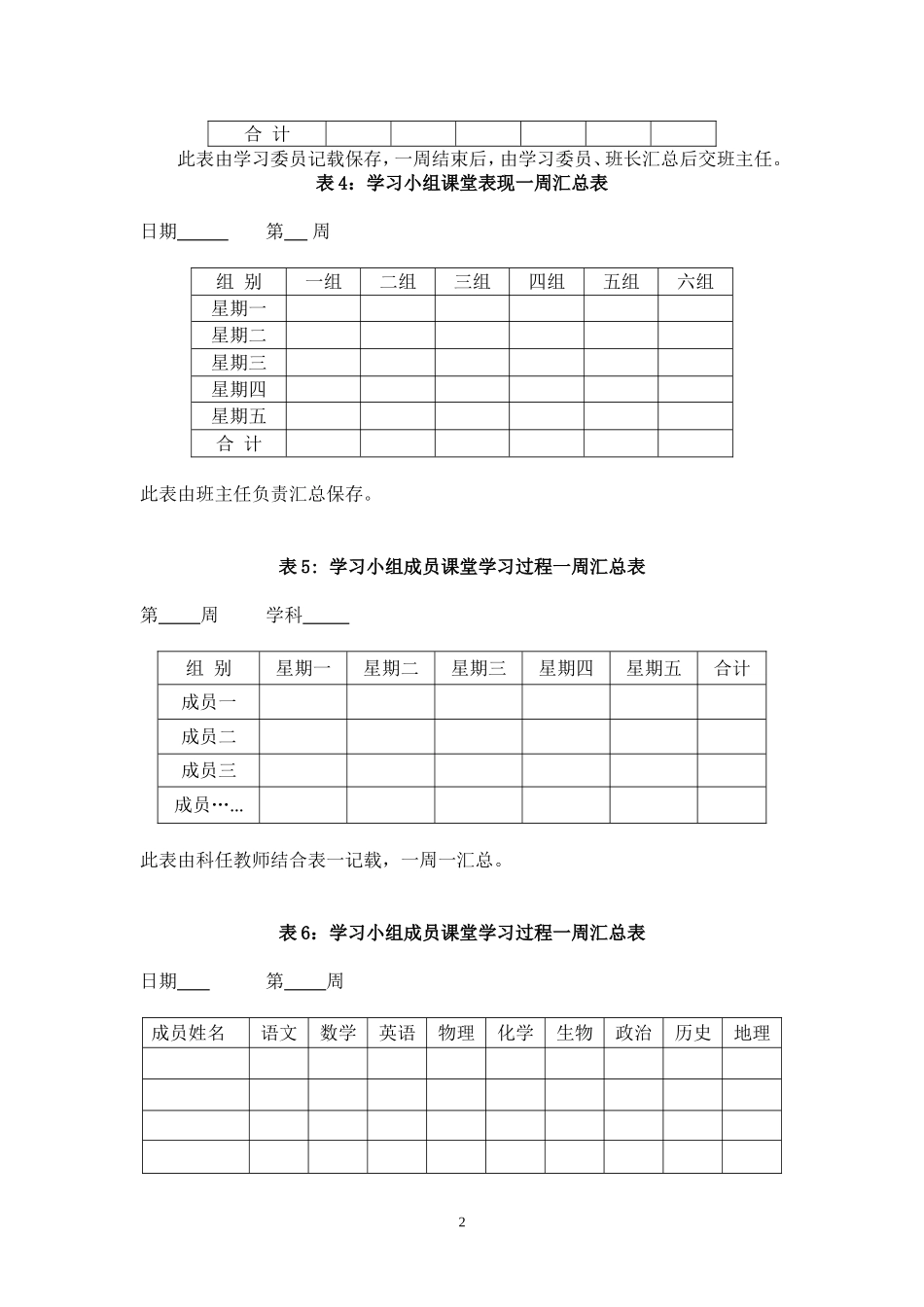 学习小组评价表_第2页