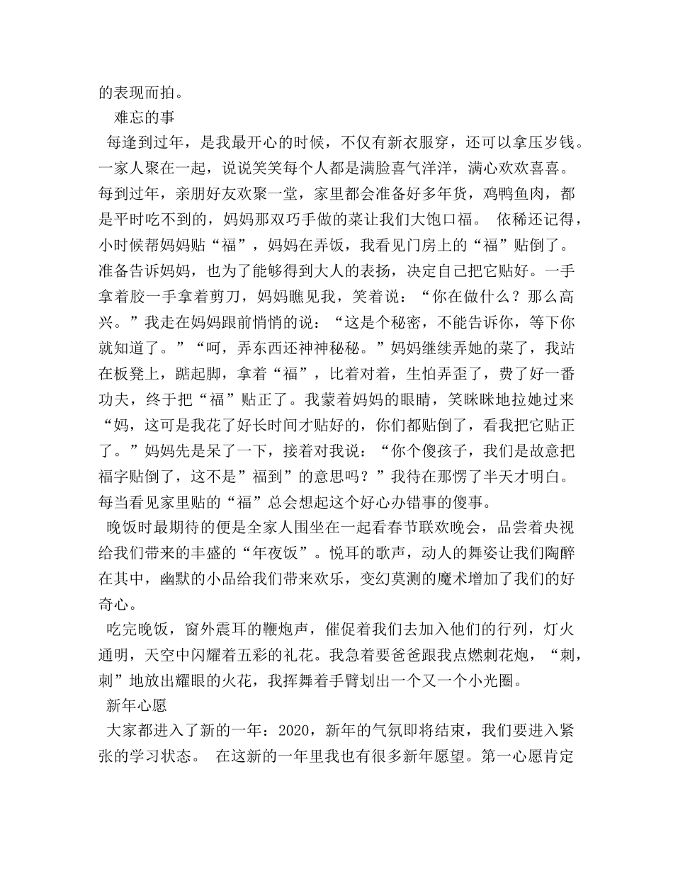 新年作文600字 _第2页